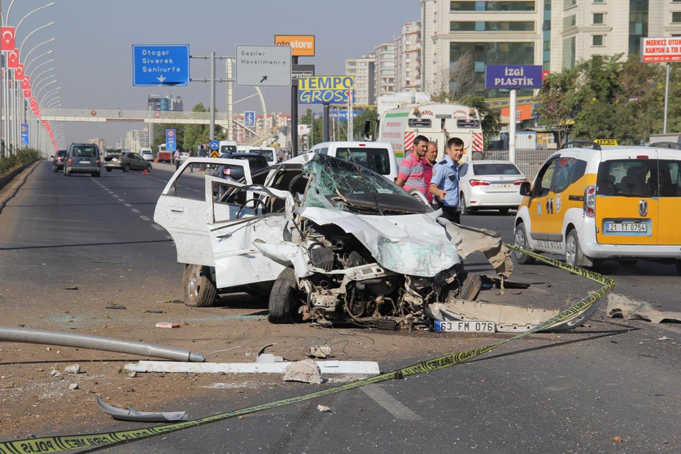 Diyarbakır’da trafik kazası: Bir ağır yaralı